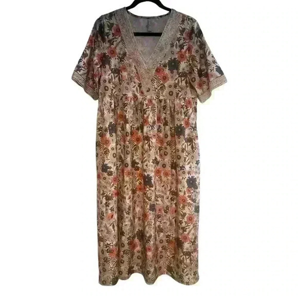 Noracora‎ Floral Boho Maxi Dress - Size Small - Picture 1 of 4